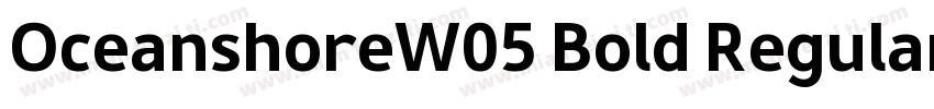 OceanshoreW05 Bold Regular字体转换